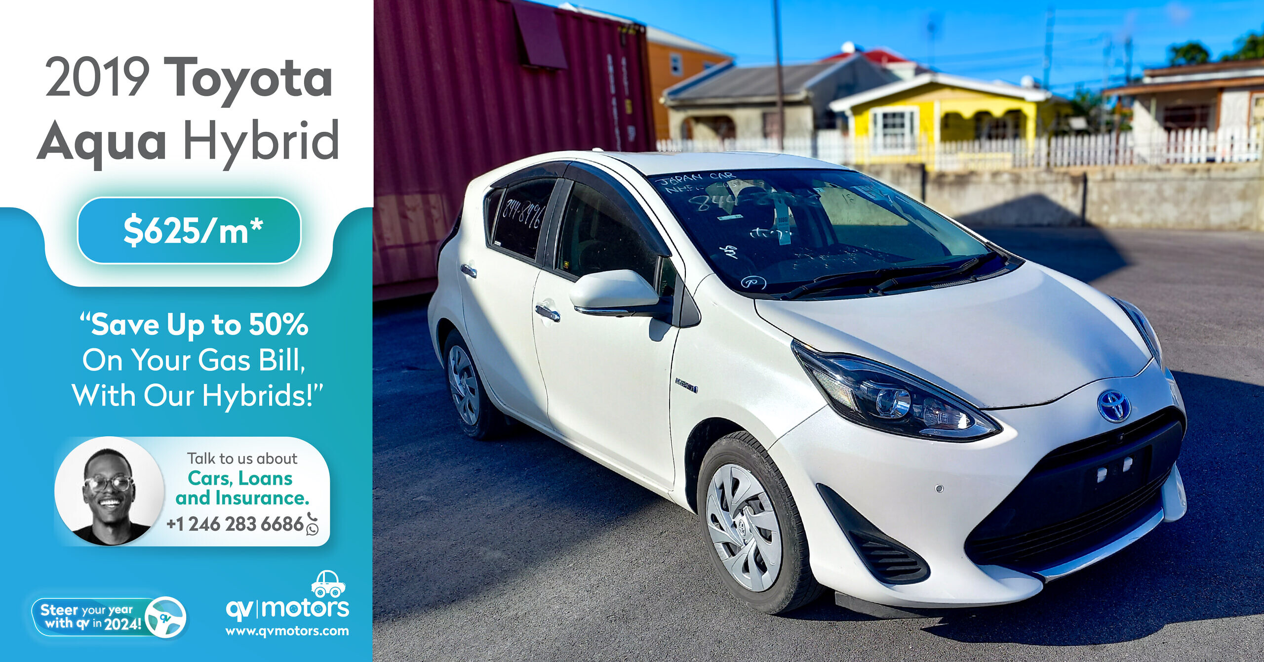 2019 Toyota Aqua Hybrid – Save up to 50% on gas!