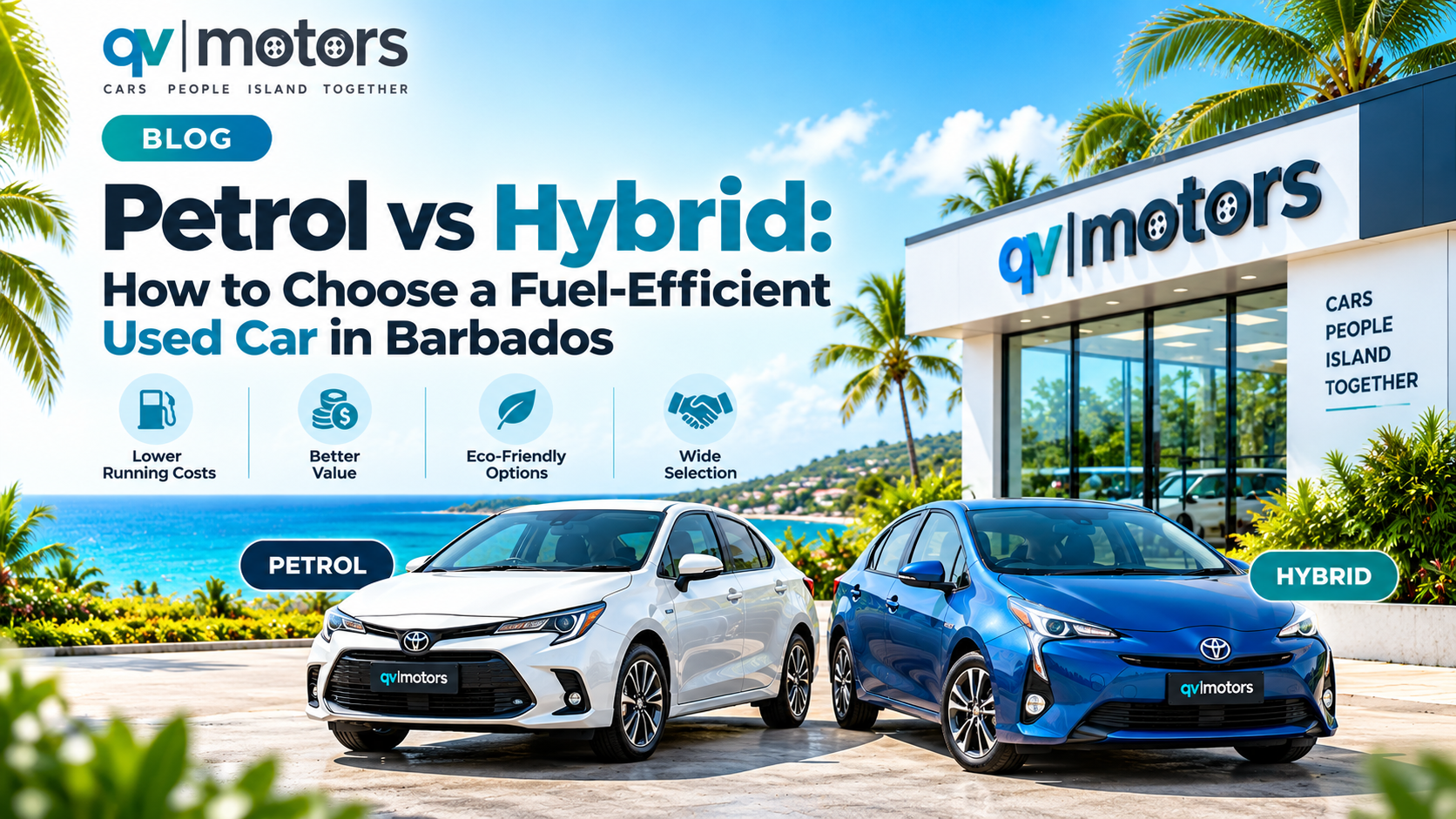 Hybrid hatchback available from QV Motors in Barbados